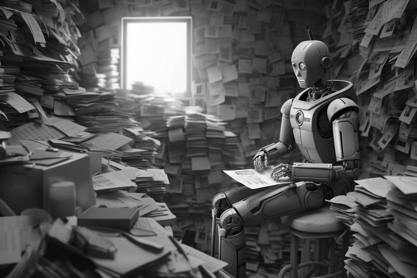 un robot trie une liste de contacts