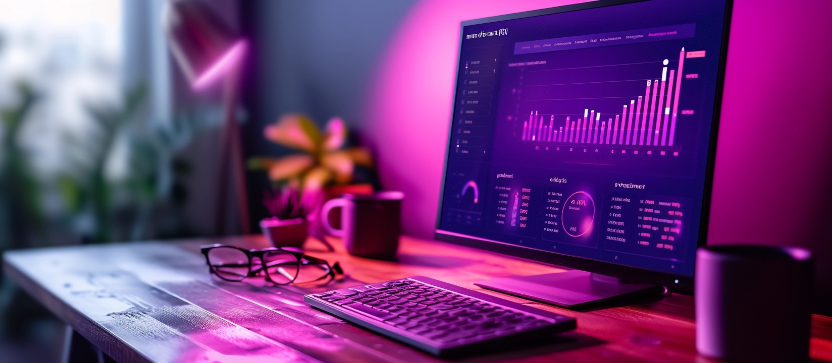 Ecran d'ordinateur qui illustre le marketing et la mesure d'audience